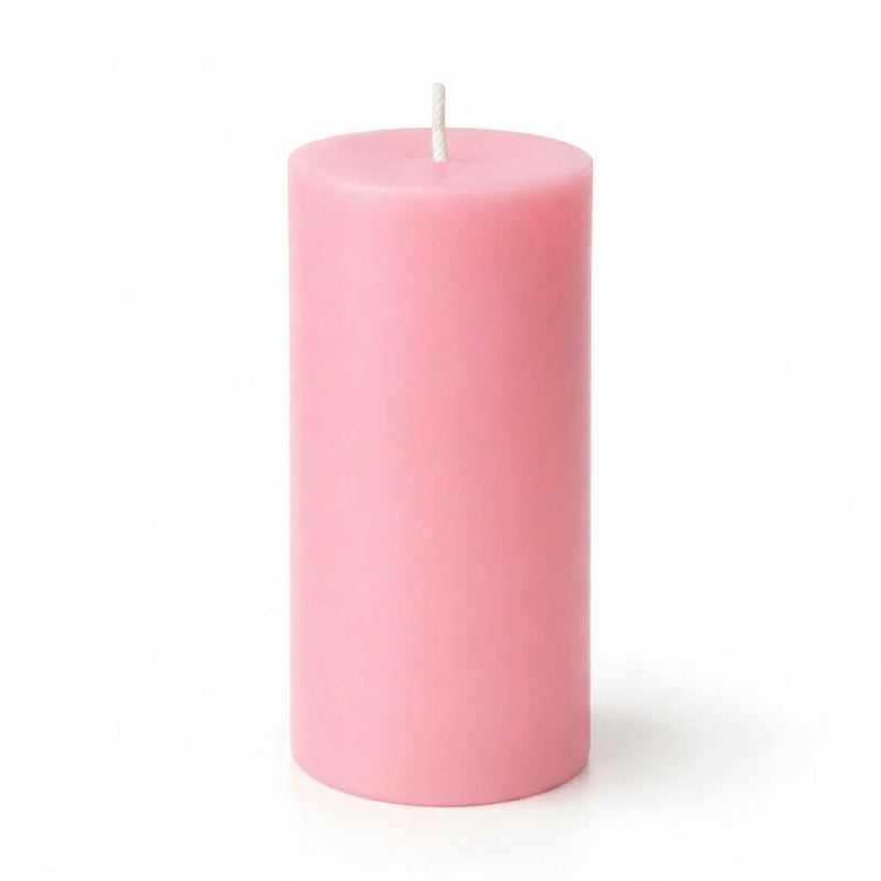 Richland Pillar Candle 3"x6" Pink - thumbnail number 1