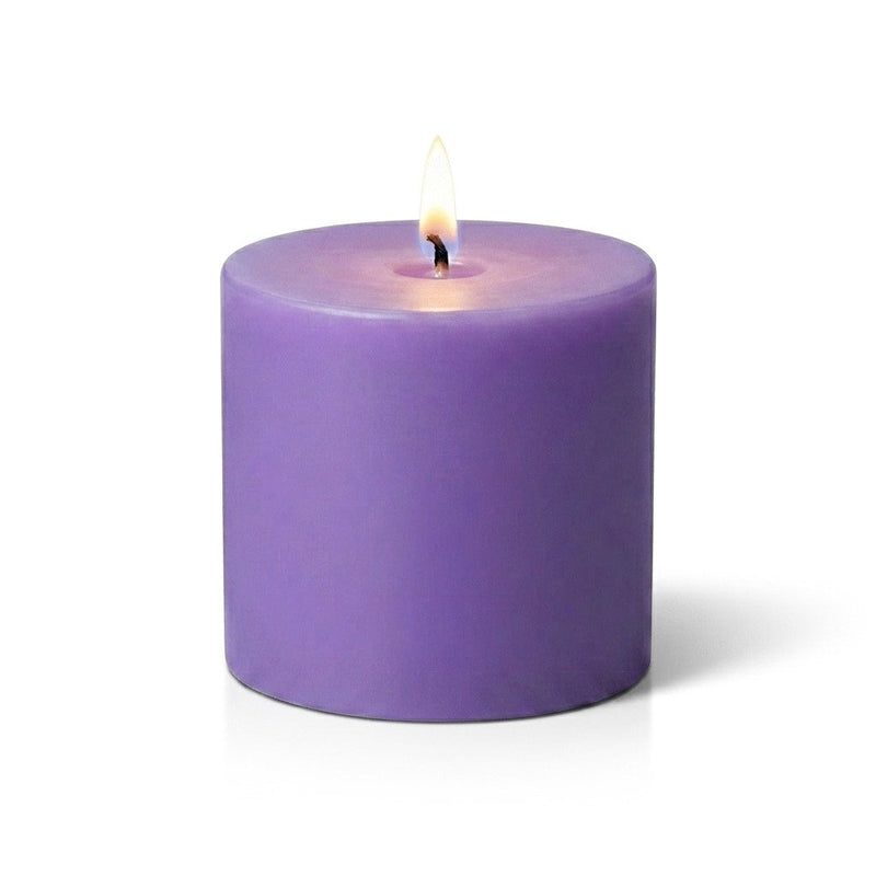 Richland Pillar Candles 3"x3" Lavender Set of 12 - thumbnail number 2