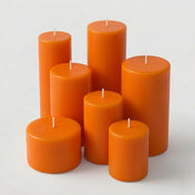 Richland Pillar Candle 3"x3" Orange - thumbnail number 4