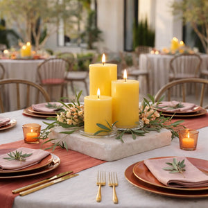 Richland Pillar Candle 3"x6" Yellow