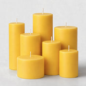 Richland Pillar Candle 3"x3" Yellow - thumbnail number 3