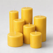 Richland Pillar Candle 3"x3" Yellow - thumbnail number 4