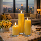 Richland Pillar Candle 3"x3" Yellow - thumbnail number 9
