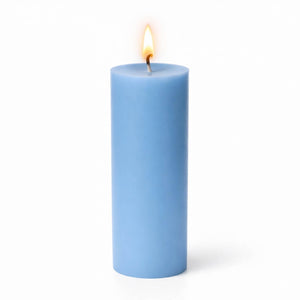 Richland Pillar Candles 3"x9" Light Blue Set of 12