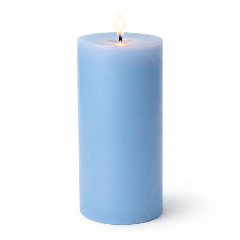 Richland Pillar Candles 3"x9" Light Blue Set of 24 - thumbnail number 2