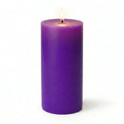 Richland Pillar Candles 3"x6" Purple Set of 12 - thumbnail number 2