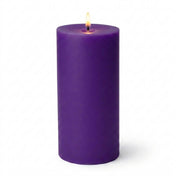 Richland Pillar Candles 3"x9" Purple Set of 6 - thumbnail number 2