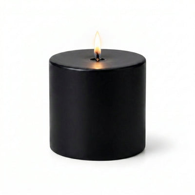 Richland Pillar Candles 3"x3" Black Set of 12 - thumbnail number 2