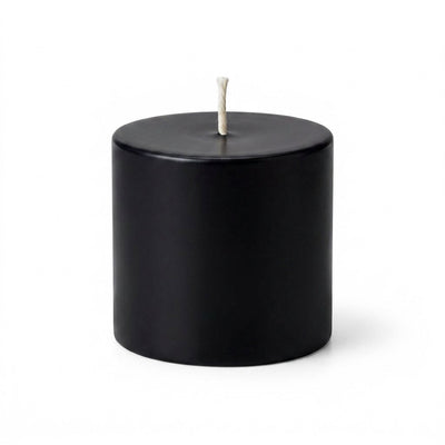 Richland Pillar Candle 3"x3" Black