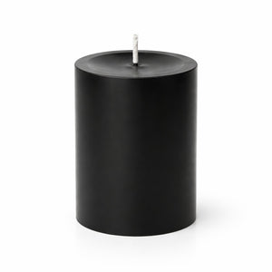 Richland Pillar Candle 3"x3" Black