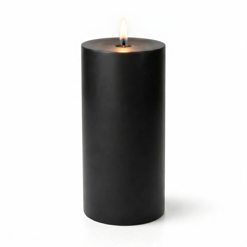 Richland Pillar Candles 3"x6" Black Set of 12 - thumbnail number 2