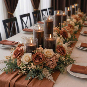 Richland Pillar Candles & Eastland Cylinder Holders Set of 4