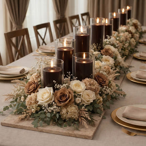 Richland Pillar Candles & Eastland Cylinder Holders Set of 3