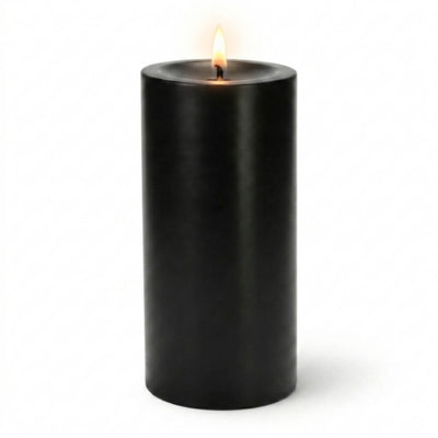 Richland Pillar Candles 3"x9" Black Set of 12 - thumbnail number 2