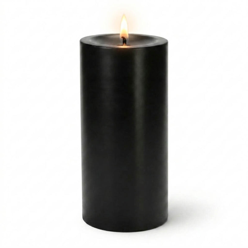 Richland Pillar Candles 3"x9" Black Set of 12 - thumbnail number 2