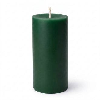 Richland Pillar Candle 3"x9" Dark Green
