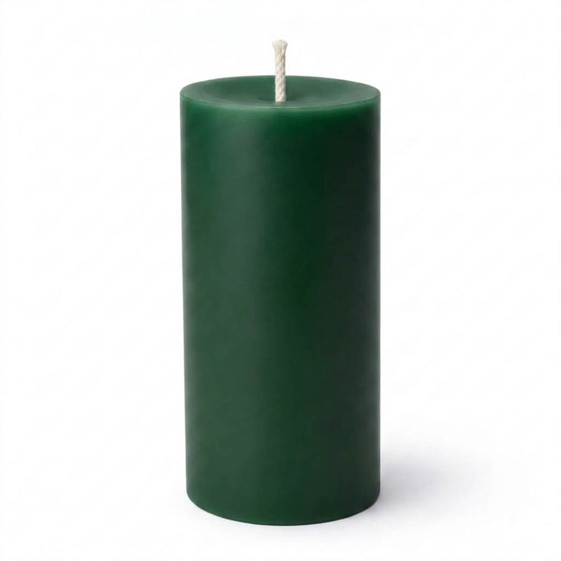 Richland Pillar Candles 3"x9" Dark Green Set of 24 - thumbnail number 1