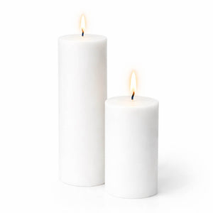 Richland Pillar Candles 2" x 3" & 2" x 6" Set of 20