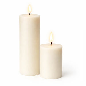 Richland Pillar Candles 2" x 3" & 2" x 6" Set of 20