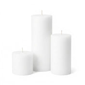 Richland Pillar Candles 3"x3", 3"x6" & 3"x9" White Set of 36 - thumbnail number 1