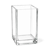 Empty clear 6" square vase - thumbnail number 1