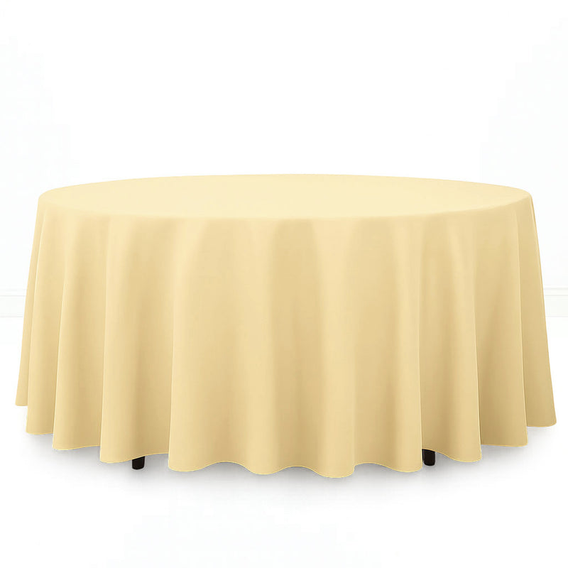 Premium Polyester Round Tablecloth 108" - 220GSM - By TCF Linen - thumbnail number 9