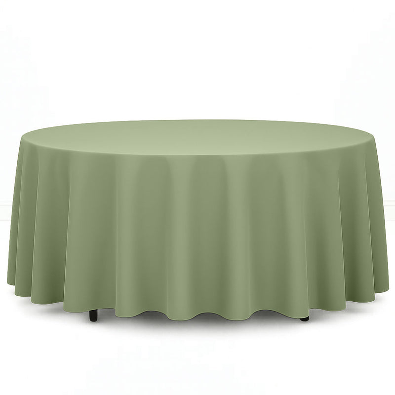 Premium Polyester Round Tablecloth 108" - 220GSM - By TCF Linen - thumbnail number 10