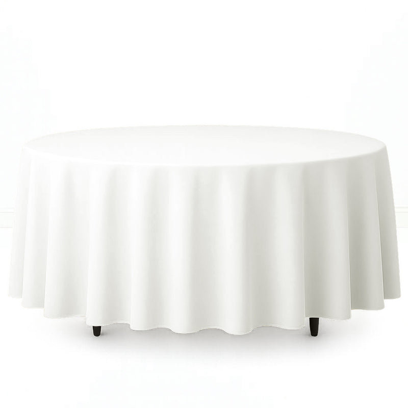Premium Polyester Round Tablecloth 108" - 220GSM - By TCF Linen - thumbnail number 4