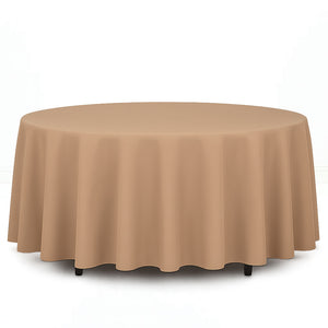 Premium Polyester Round Tablecloth 108" - 220GSM - By TCF Linen