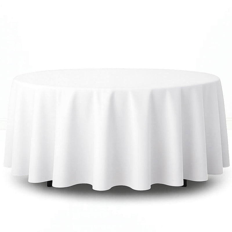 Premium Polyester Round Tablecloth 108" - 220GSM - By TCF Linen - thumbnail number 2