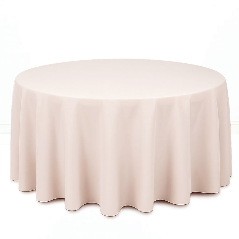 Premium Polyester Round Tablecloth 120" - 220GSM - By TCF Linen - thumbnail number 5