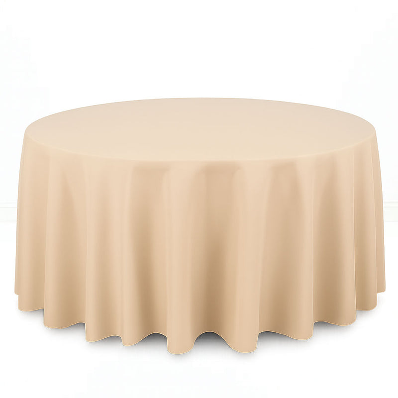 Premium Polyester Round Tablecloth 120" - 220GSM - By TCF Linen - thumbnail number 6