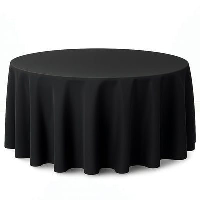 Premium Polyester Round Tablecloth 120" - 220GSM - By TCF Linen - thumbnail number 3