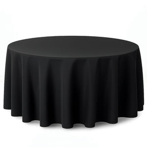 Premium Polyester Round Tablecloth 120" - 220GSM - By TCF Linen