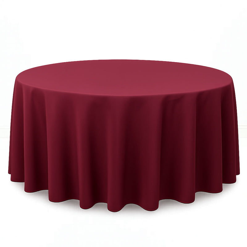 Premium Polyester Round Tablecloth 120" - 220GSM - By TCF Linen - thumbnail number 7