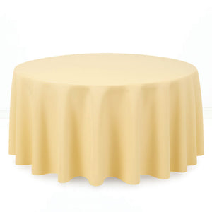 Premium Polyester Round Tablecloth 120" - 220GSM - By TCF Linen