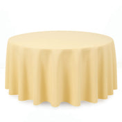Premium Polyester Round Tablecloth 120" - 220GSM - Champagne - By TCF Linen - thumbnail number 1