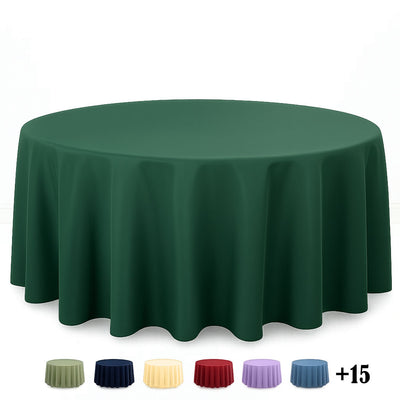 Premium Polyester Round Tablecloth 120" - 220GSM - By TCF Linen - thumbnail number 1