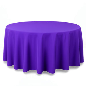 Premium Polyester Round Tablecloth 120" - 220GSM - By TCF Linen