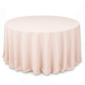 Premium Polyester Round Tablecloth 132" - 220GSM - Blush - By TCF Linen - thumbnail number 1