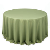 Premium Polyester Round Tablecloth 132" - 220GSM - Dusty Sage - By TCF Linen - thumbnail number 1