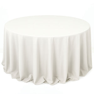 Premium Polyester Round Tablecloth 132" - 220GSM - By TCF Linen