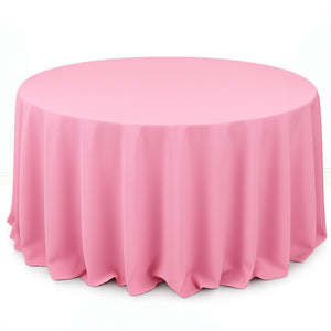 Premium Polyester Round Tablecloth 132" - 220GSM - By TCF Linen