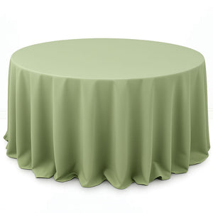 Premium Polyester Round Tablecloth 132" - 220GSM - By TCF Linen
