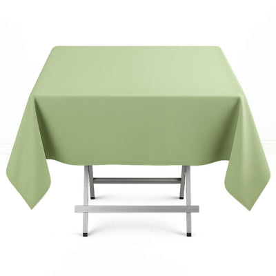 Premium Polyester Square Tablecloth 54"x54" - 220GSM - Dusty Sage - By TCF Linen - thumbnail number 1