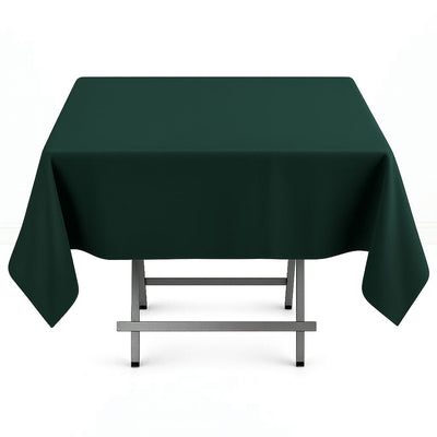 Premium Polyester Square Tablecloth 54"x54" - 220GSM - Hunter Emerald Green - By TCF Linen - thumbnail number 1