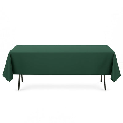 Premium Polyester Rectangle Tablecloth 60"x102" - 220GSM - Hunter Emerald Green - By TCF Linen