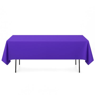 Premium Polyester Rectangle Tablecloth 60"x102" - 220GSM - Purple - By TCF Linen