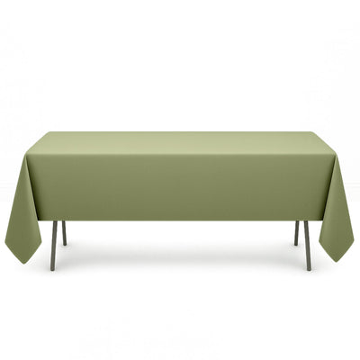 Premium Polyester Rectangle Tablecloth 60"x126" - 220GSM - Dusty Sage - By TCF Linen - thumbnail number 1