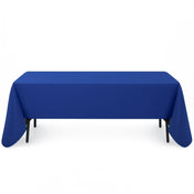 Premium Polyester Rectangle Tablecloth 60"x126" - 220GSM - Royal Blue - By TCF Linen - thumbnail number 1